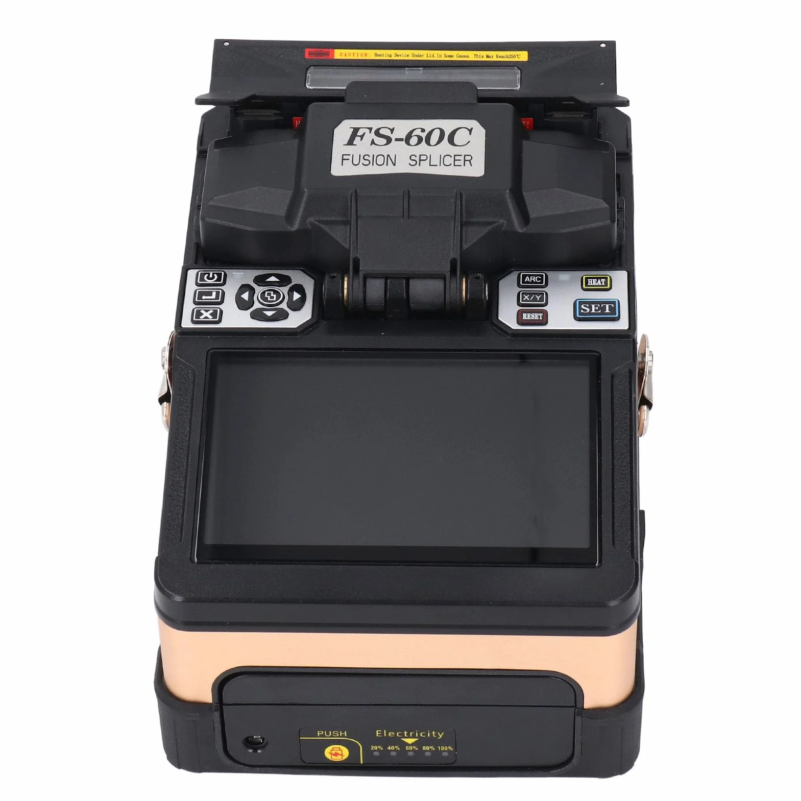 Giuntatrice Automatica per Cavi Ottici FTTH con Schermo LCD 5,0 Pollici per Fibra con Versatile compatibilità delle Fibre (Spina europea)