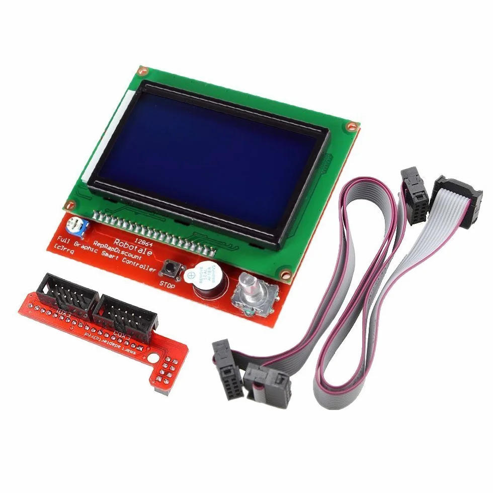 DollaTek Rampe del kit controller stampante 3D 1.4 + display grafico completo + Mega + driver motore passo-passo A4988 per RepRap (LCD 12864)