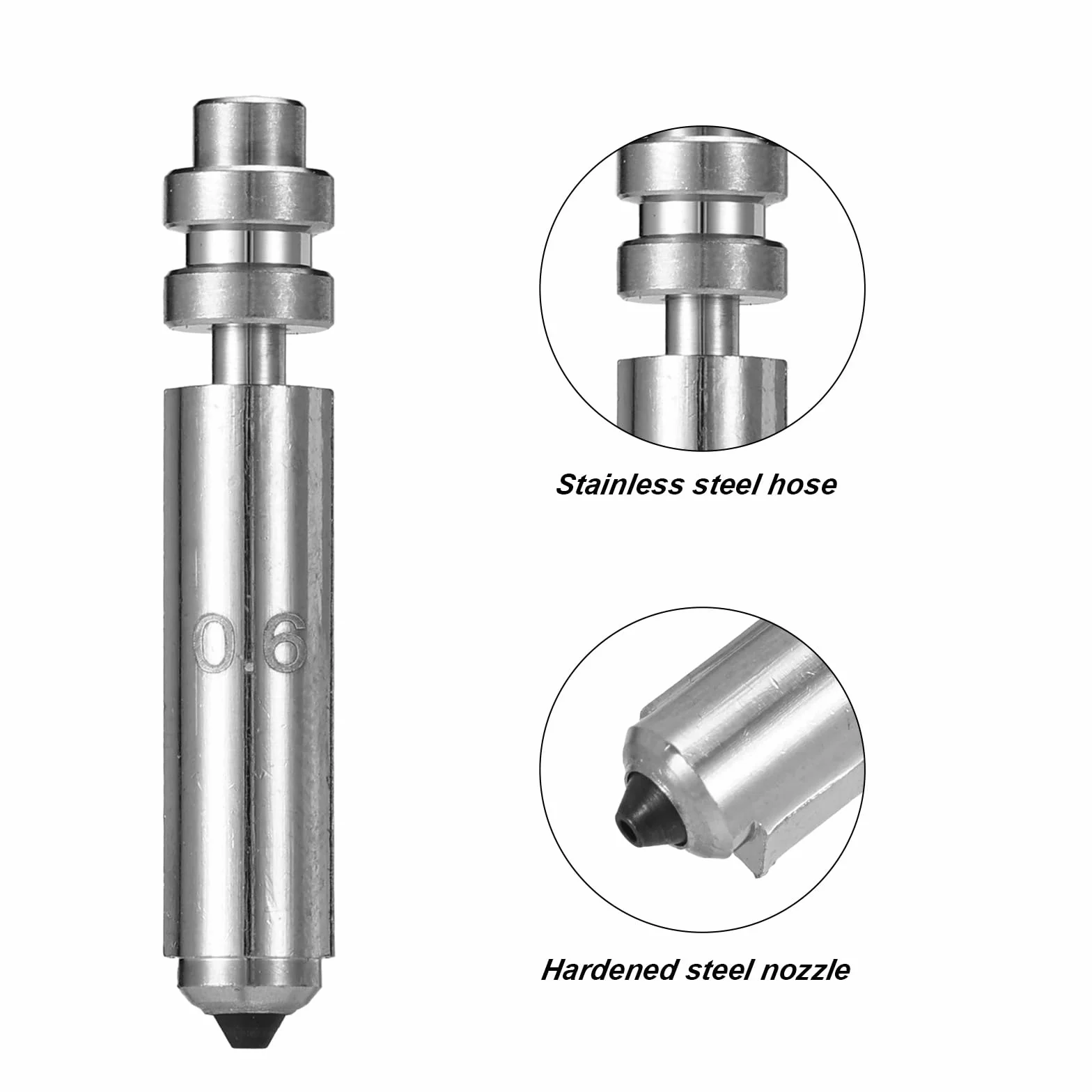 7pz di Set Ugelli per Kobra X, Ugelli in Acciaio Ricambio con Copertura in Silicone e Spazzole Kit Testina Stampa Dell'Estrusore a Sgancio Rapido per Kobra X (0,4mm, 0,6mm, 0,8mm)