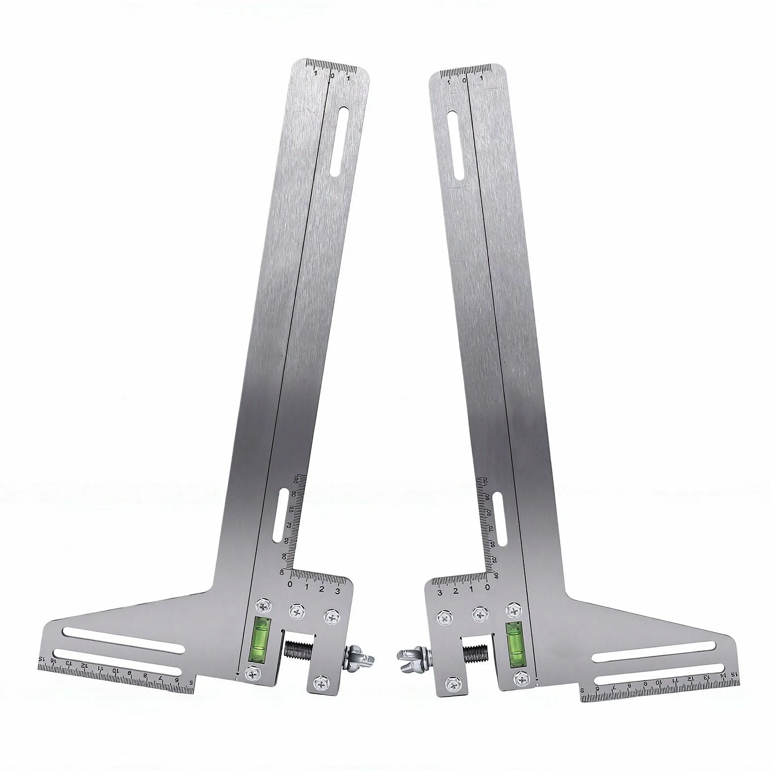 Righello per Posizionamento Elevatore, Calibro Guida 400 mm in Acciaio Inossidabile, Strumento di Misurazione Preciso per Manutenzione Ascensori e Dimostrazioni Scolastiche