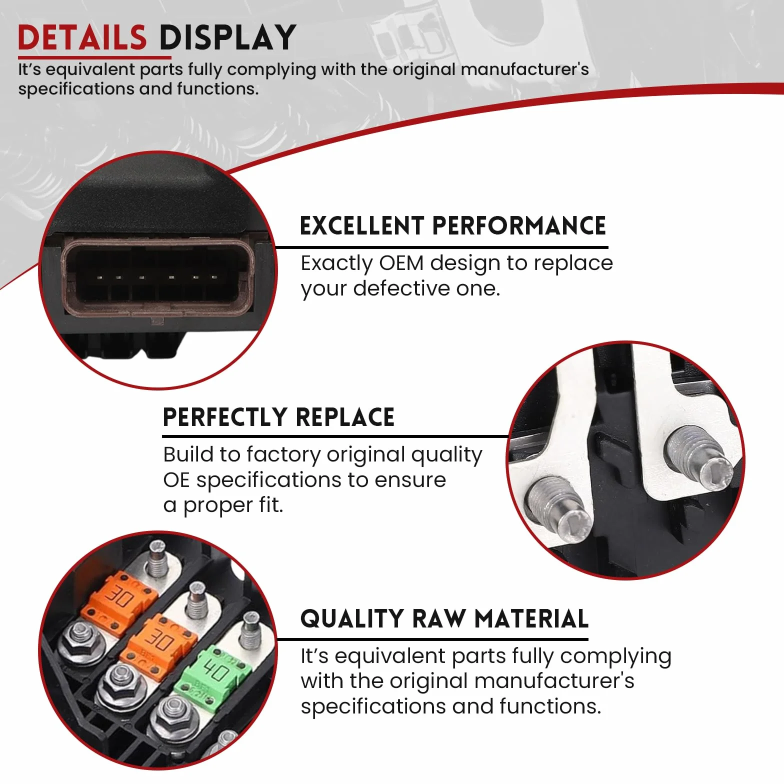 Modulo di Tensione Scatola Fusibili ZEALfix 9675350380 Compatibile con Citroën C4 Grand Picasso, C4 Spacetourer, Peugeot 308, 308SW, 3008 II, 508 II