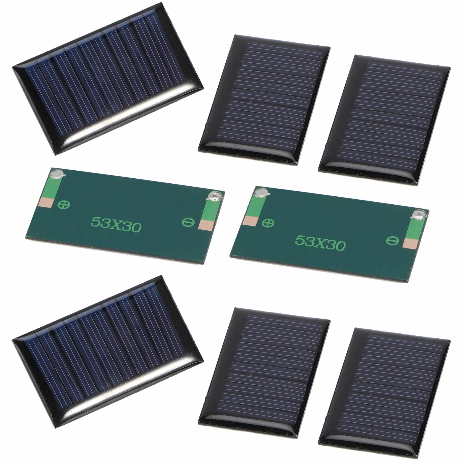 Mini Pannello Solare 8PCS 30MA 5V Celle Solari Piastra Epossidica Fai-da-Te Caricabatterie Fotovoltaiche