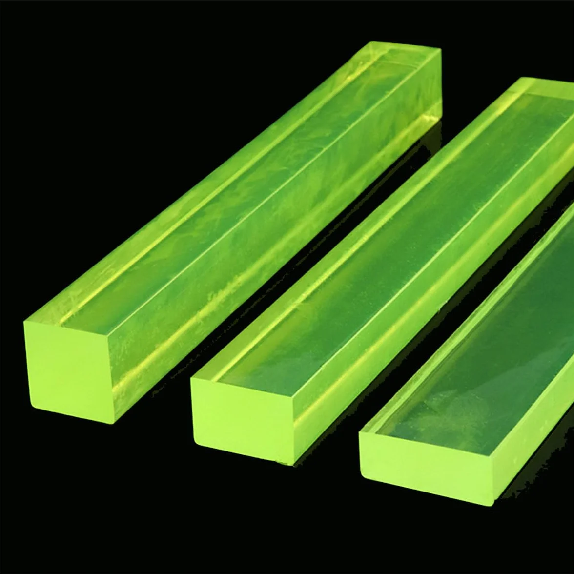 Barra Quadrata in Poliuretano PU 10x25x500mm Resistente All'olio 2 Pezzi