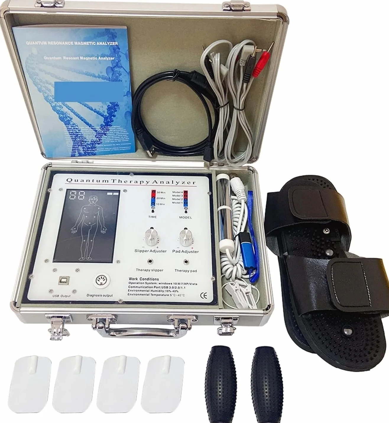 3 in 1 Risonanza Magnetica Salute Corpo Analisi Terapia Quantistica Analizzatore Sub-Salute 54 Rapporti Bio Risonanza Macchina Biorisonanza (Colore: Modello Umano, Dimensioni: 0)