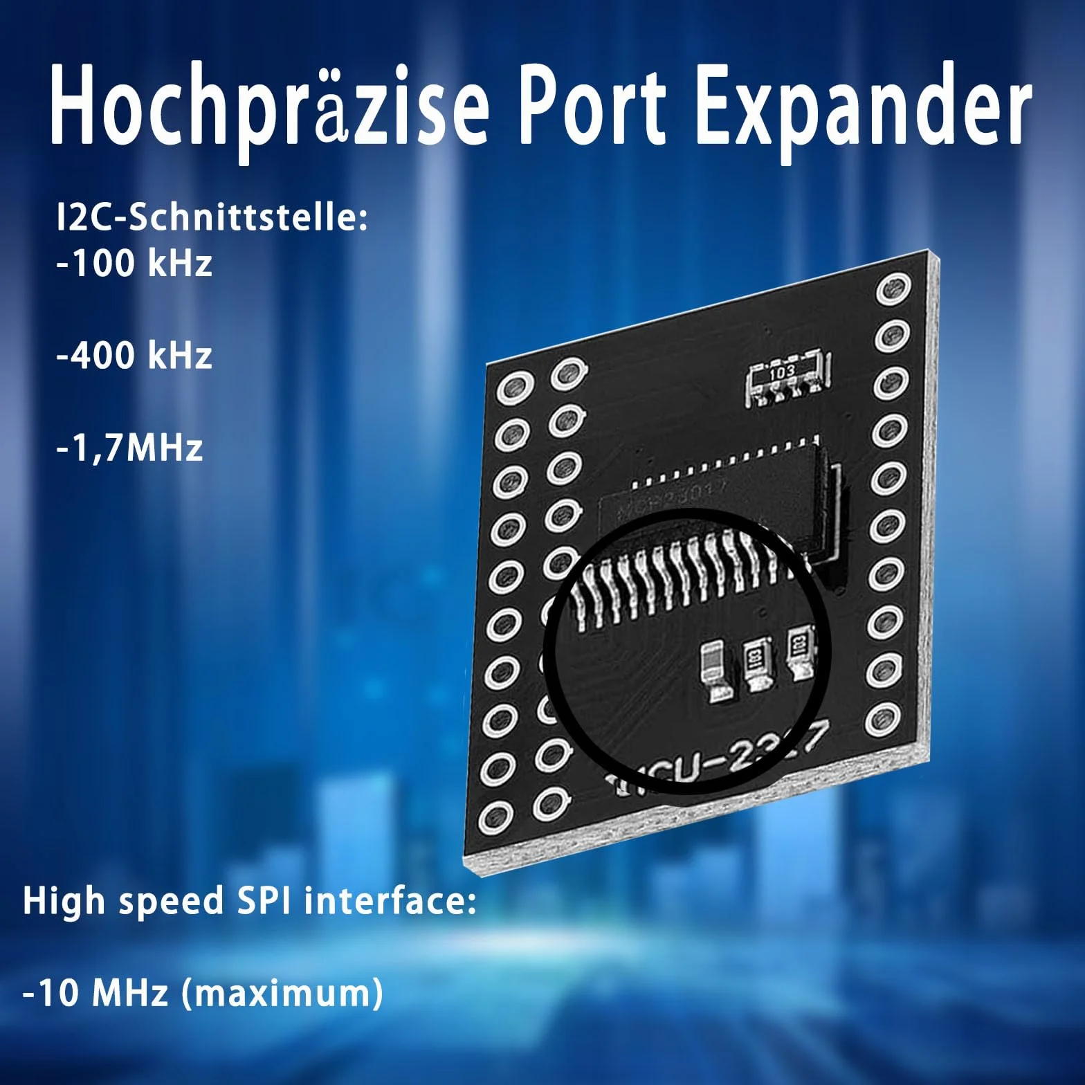 3 pezzi MCP23017 I2C CJMCU-2317 modulo Expander seriale 16 bit I/O, interfaccia I2C ad alta velocità compatibile per Arduino