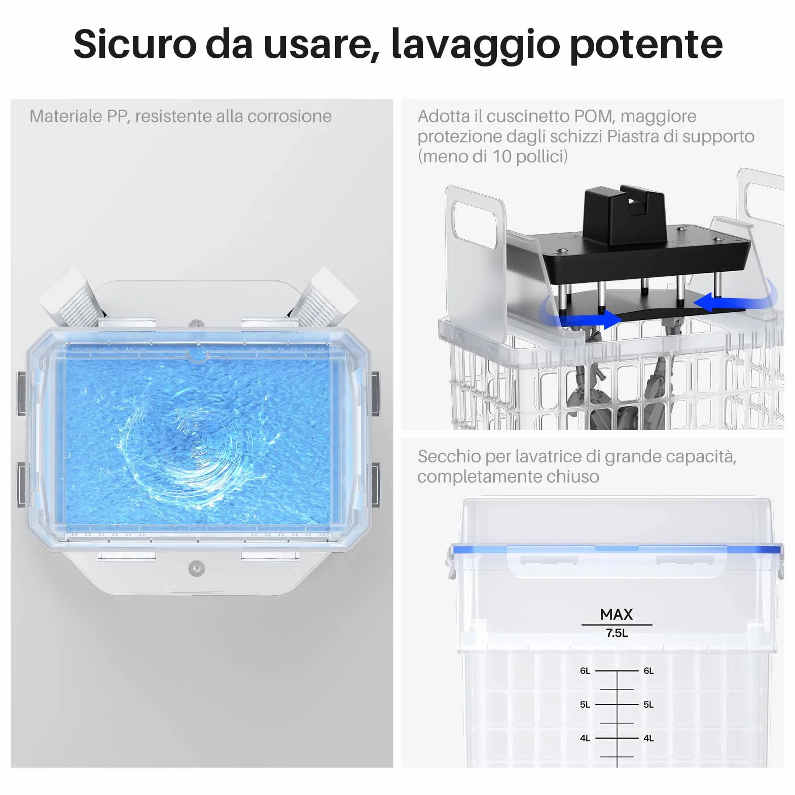 ELEGOO Mercury Plus V3.0 Wash and Cure Macchina Stazione di Lavaggio e Polimerizzazione, Capacità 7,5 L, Compatibile con le Stampanti 3D MSLA LCD DLP Mars/Saturn/Photon/Halot