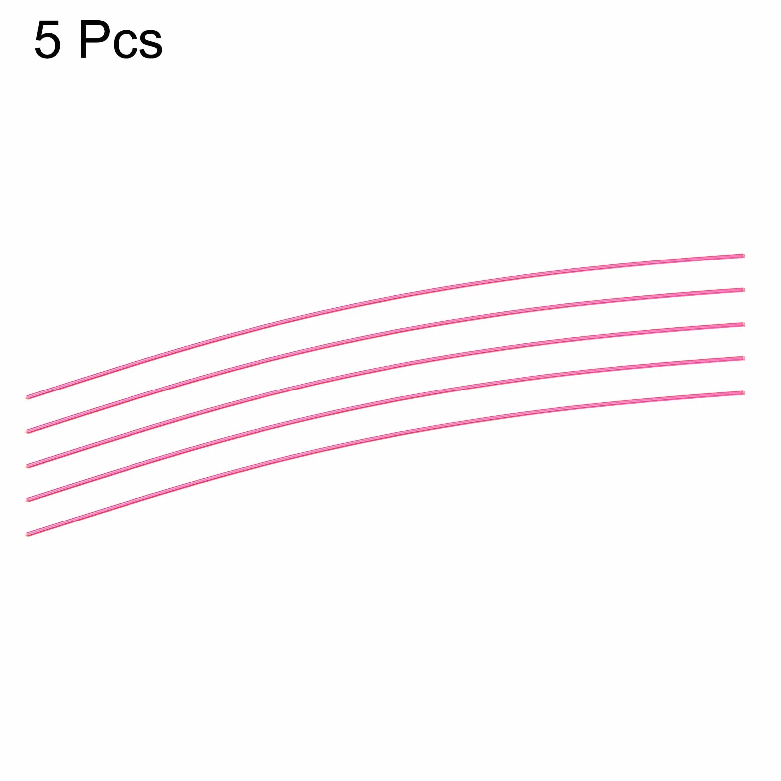 QUARKZMAN Sostituzione Fibra Ottica Mirino Aste 1mmx15cm PMMA Rosso