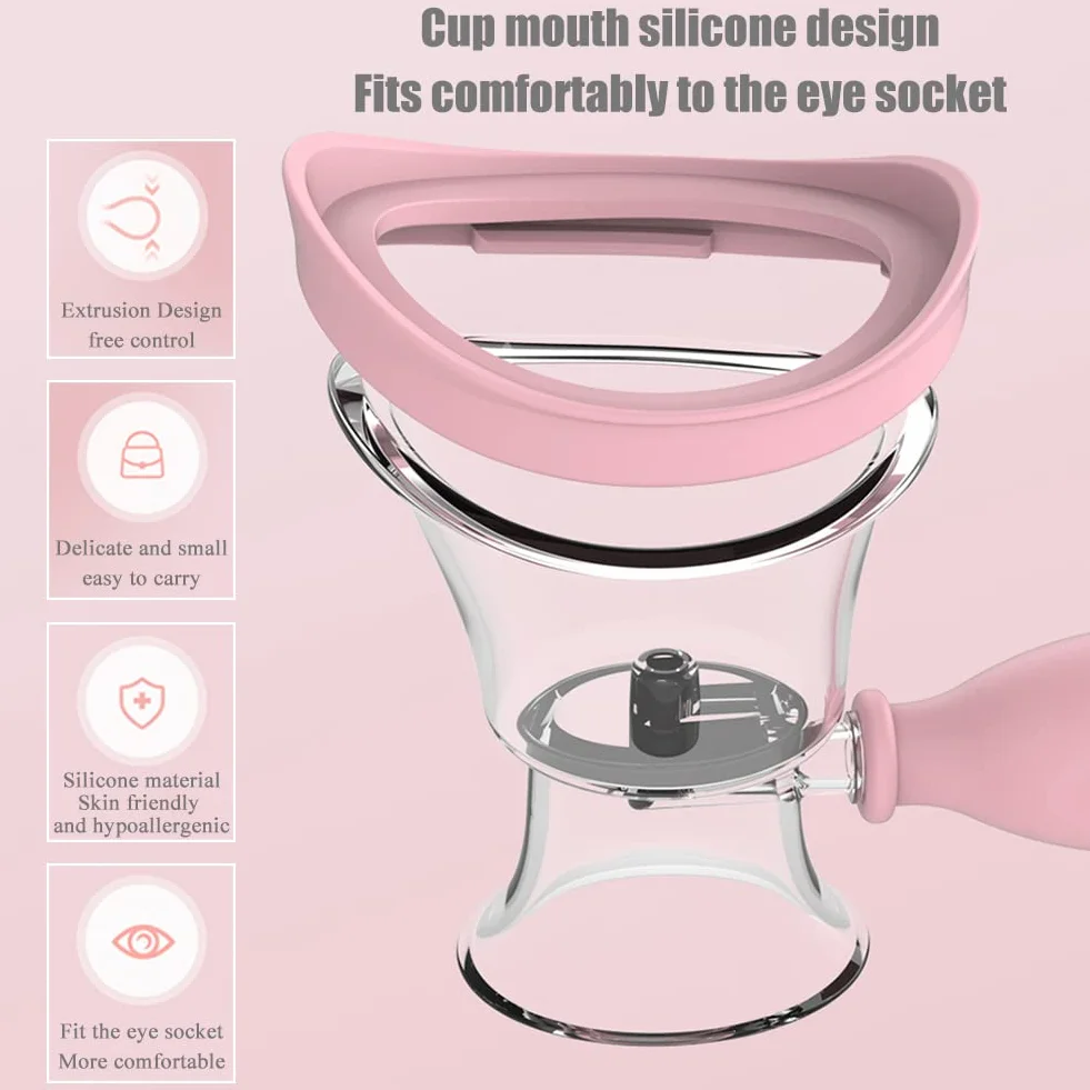 Tazze Per Lavaggio Oculare in Silicone Lavaggio Oculare Coppa Portatile Riutilizzabile Vasche Per La Pulizia Del Contorno Occhi Per La Pulizia Degli Occhi