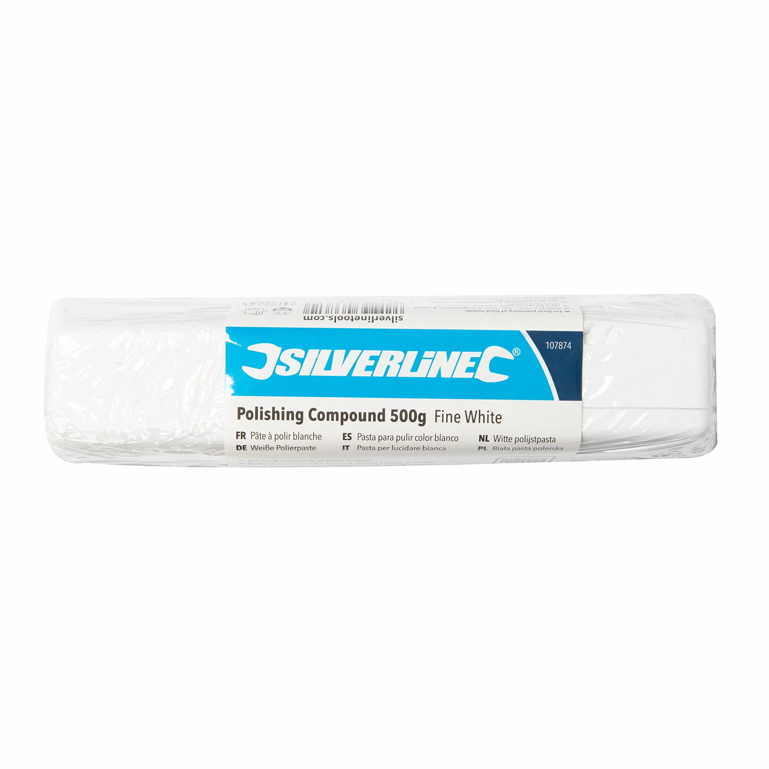 Silverline - Pasta per lucidare 500 g Fine, bianca (107874)