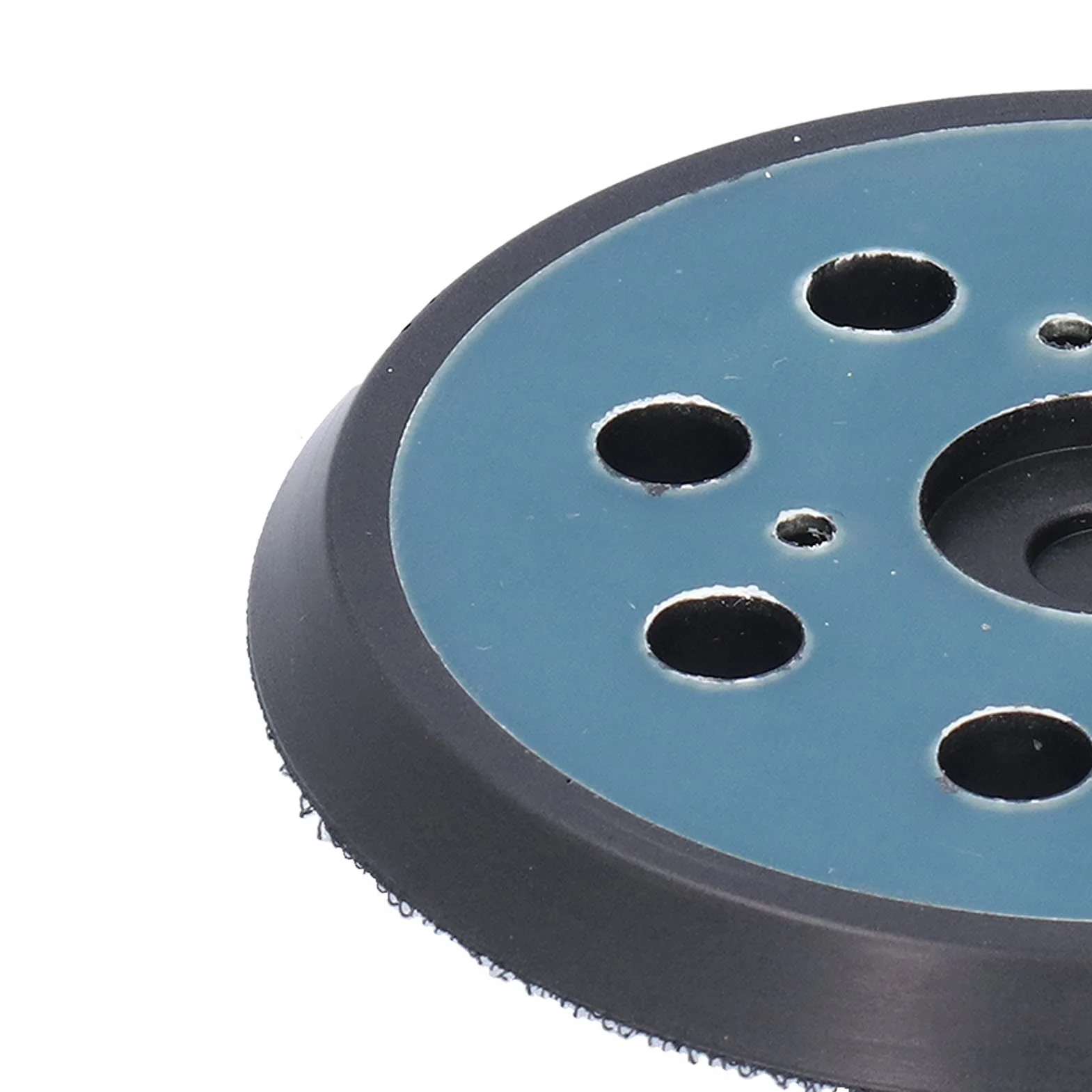 Platorello per Levigatrice di Ricambio Installazione Liscia 5" Realizzato in ABS + Gomma, 2 Pezzi per Platorello per Levigatrice