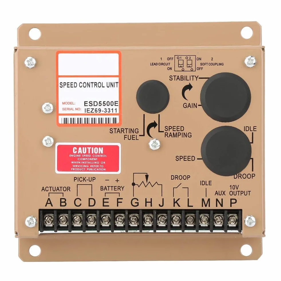Regolatore di velocità del motore ESD5500E Pannello di controllo del generatore del regolatore elettronico del motore, 1KHz ~ 7.5KHz