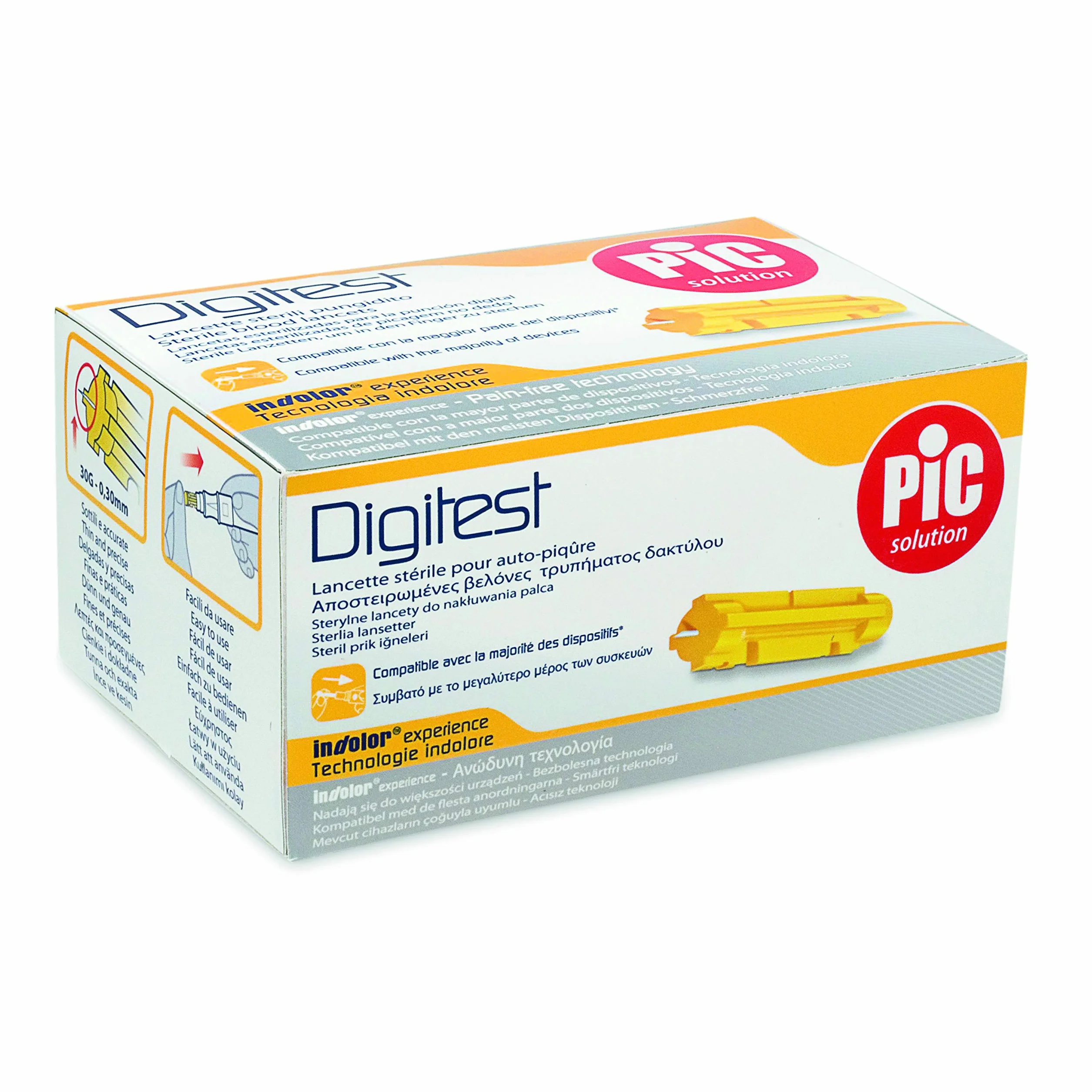 Pic Solution Lancette Di Sicurezza Safe Digitest™ G30 – 200 Lancette Di Sicurezza Per Prelievo Di Sangue Capillare