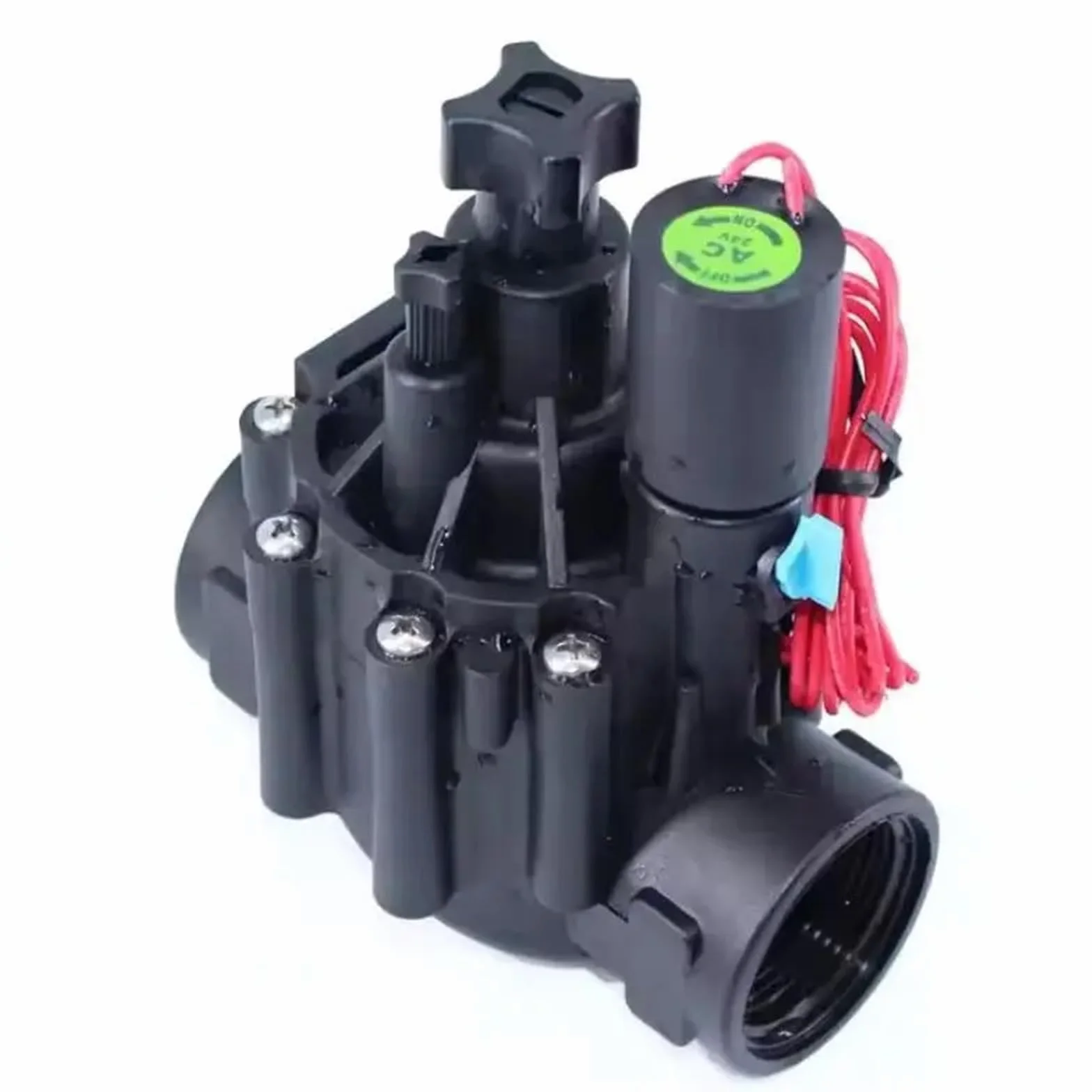 Elettrovalvola for irrigazione a 2 vie da 3/4 pollici 220 V 12 V 24 V CC con regolazione del flusso, 1 pezzo(DC 24V)