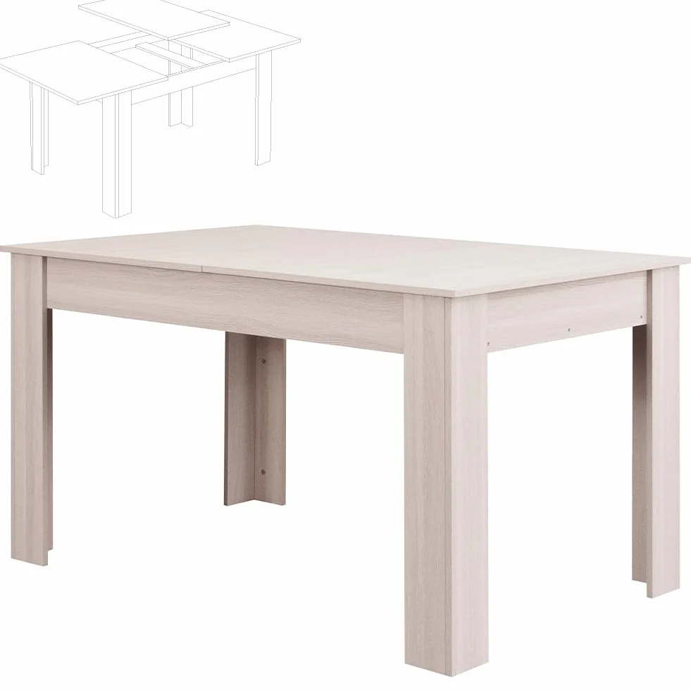 Tavolo Estensibile Shally Dogan 90x140-190 cm Allungabile Salvaspazio Olmo