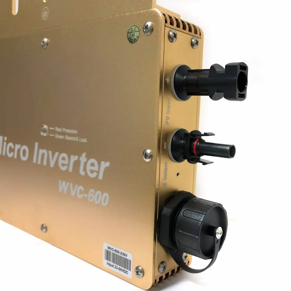 Inverter Solare Digitale WVC-600W IP65 MPPT 600W 22-50V DC 2.3kV AC 1 Unità
