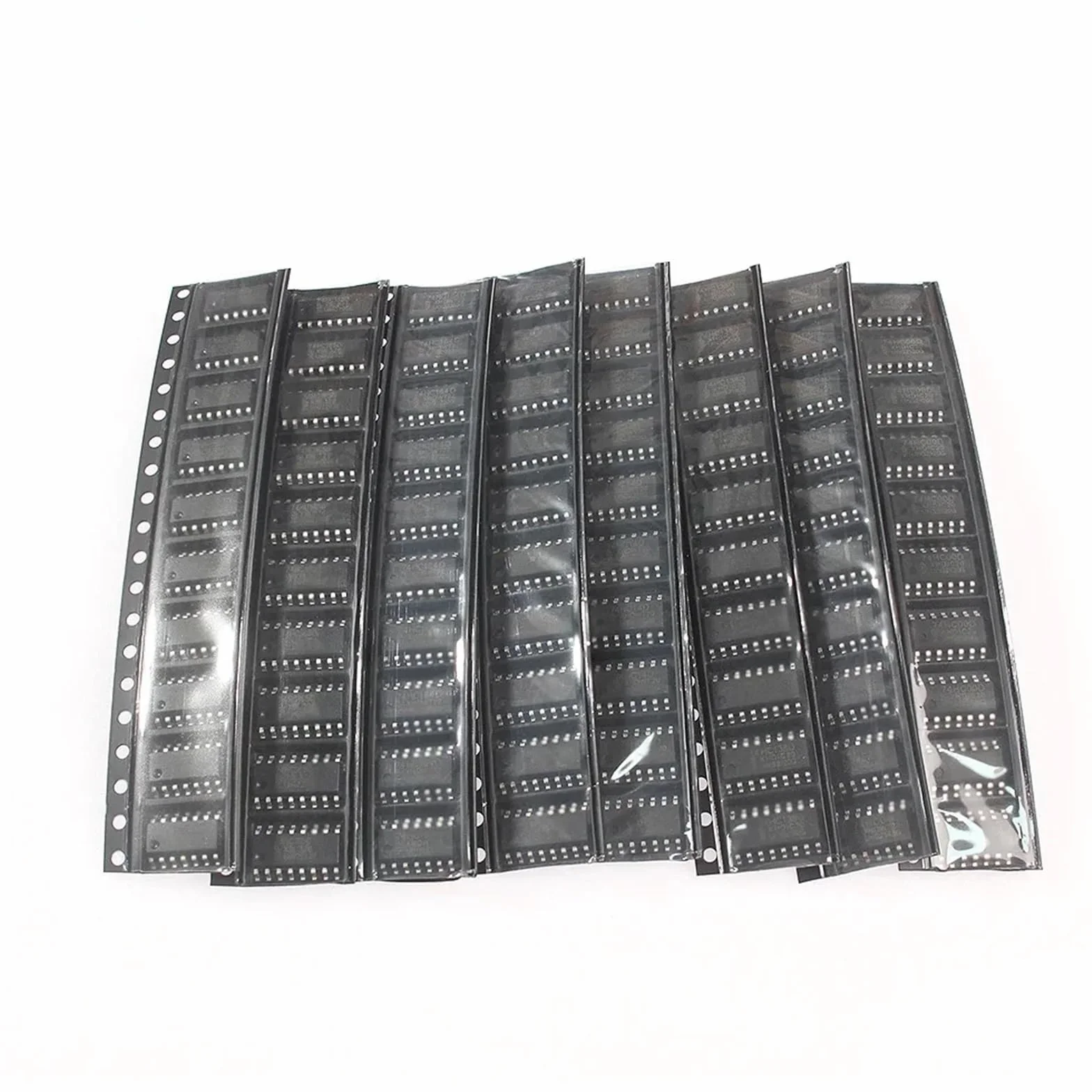 Kit di componenti elettronici IC logici SMD da 80 Pezzi 74HC00D 74HC04D 74HC08D 74HC14D 74HC138D 74HC164D 74HC165D 74HC595D Set di Chip IC SOP