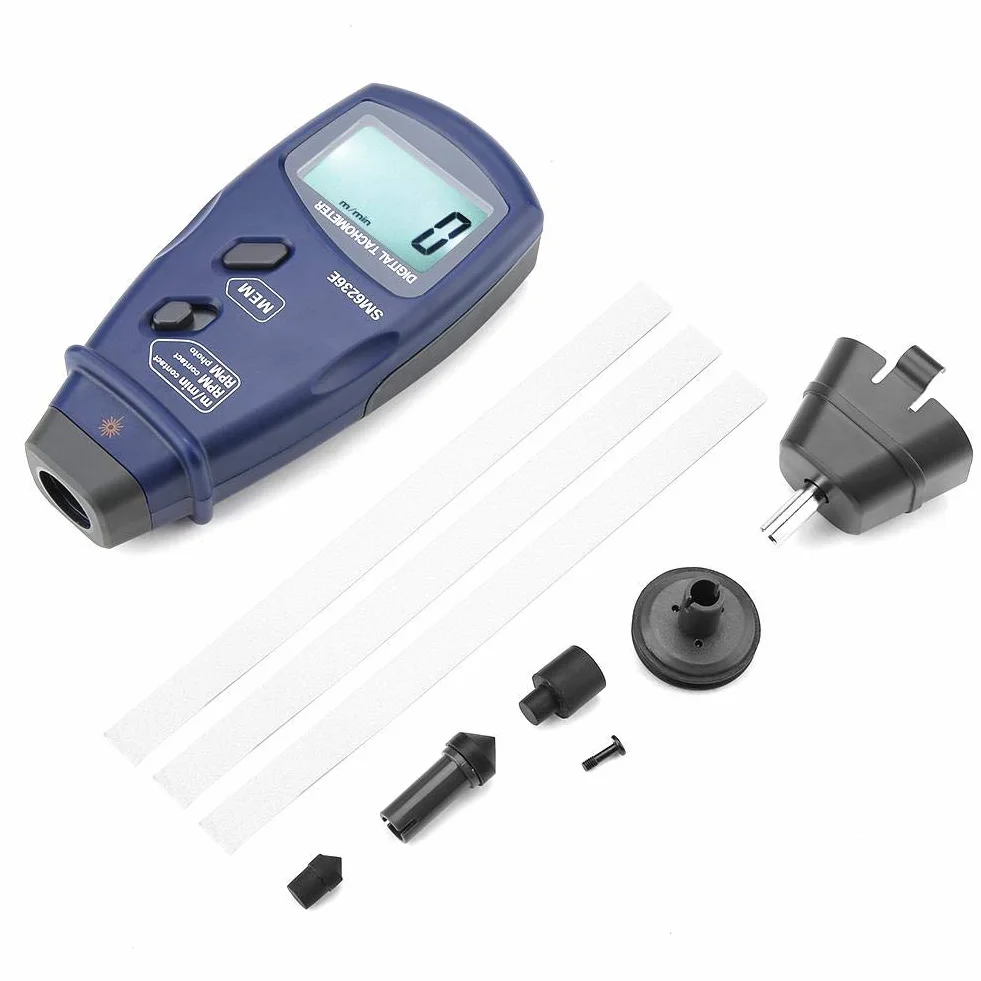 Contagiri digitale, robusto durevole SM6236E /contagiri contagiri 5 cifre LCD digitale 18 mm Tachimetro Tachimetro Tester