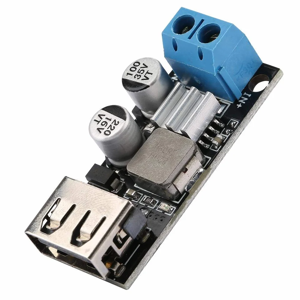 Modulo di tensione DC-DC 12V 24V 6V-32V a 5V QC 3.0 Convertitore di tensione USB
