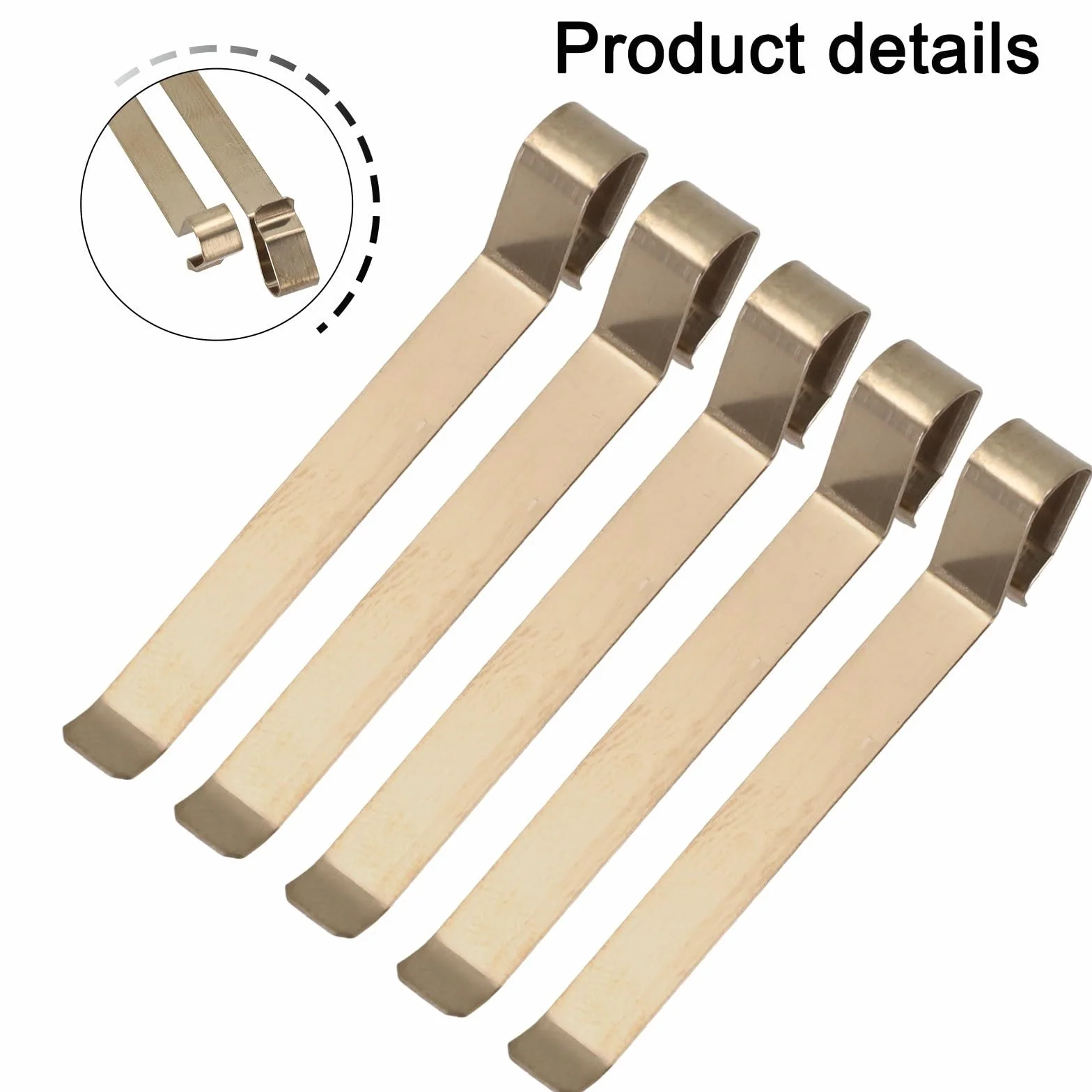Per Geberit Spring Push Plate Control Plate Cover Sink 813514001 5-Pack, Metallo, Oro, 38x5 mm