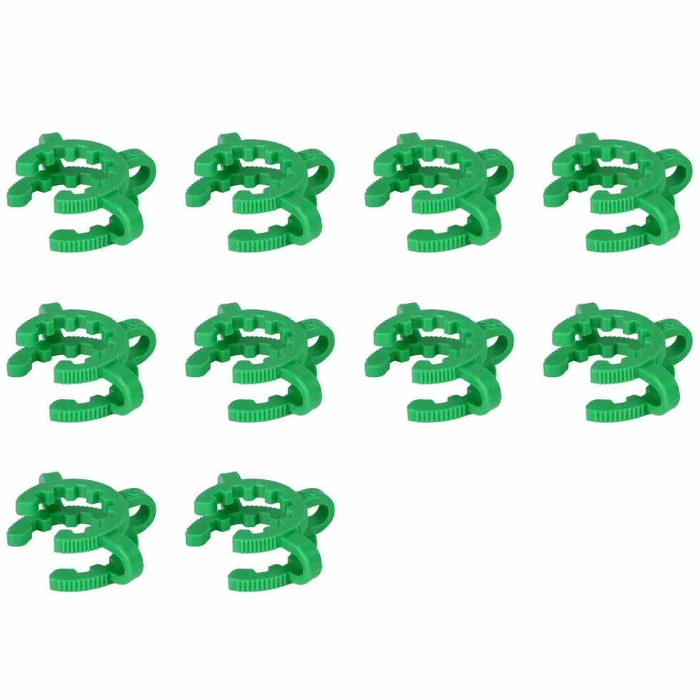 Labasics Clip per Giunti in Plastica, 10 Pezzi 24 mm Morsetto Laboratorio #24 Plastic Joint Clips per Giunto in 24/40, Clip in Interfaccia Conica Standard per Giunti in Vetro Accessorio da Laboratorio