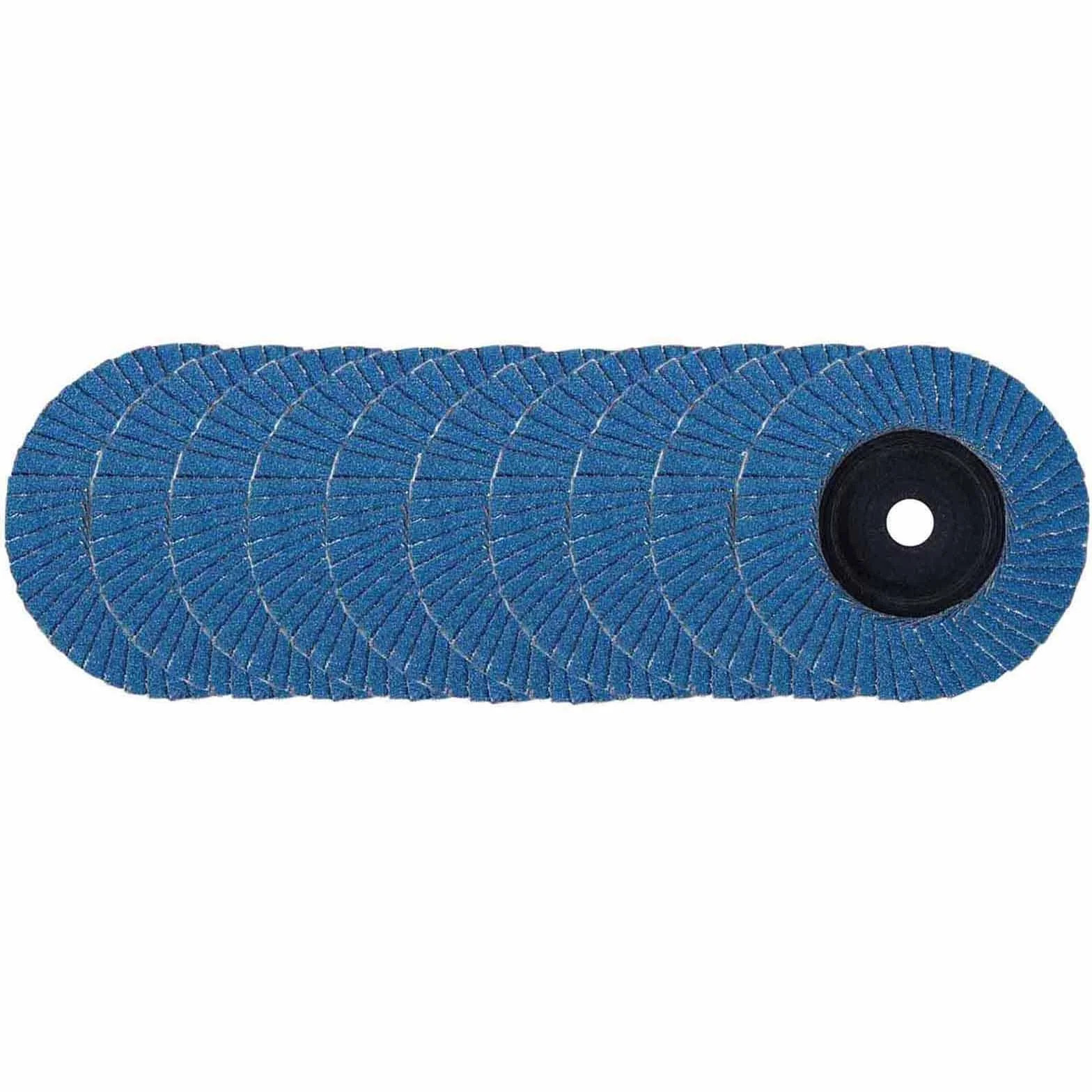 10 Pezzi Dischi Lamellari Ø 76 mm x 10mm Dischi Abrasivi a Lamelle Grano 60 per Smerigliatrice Abrasiva