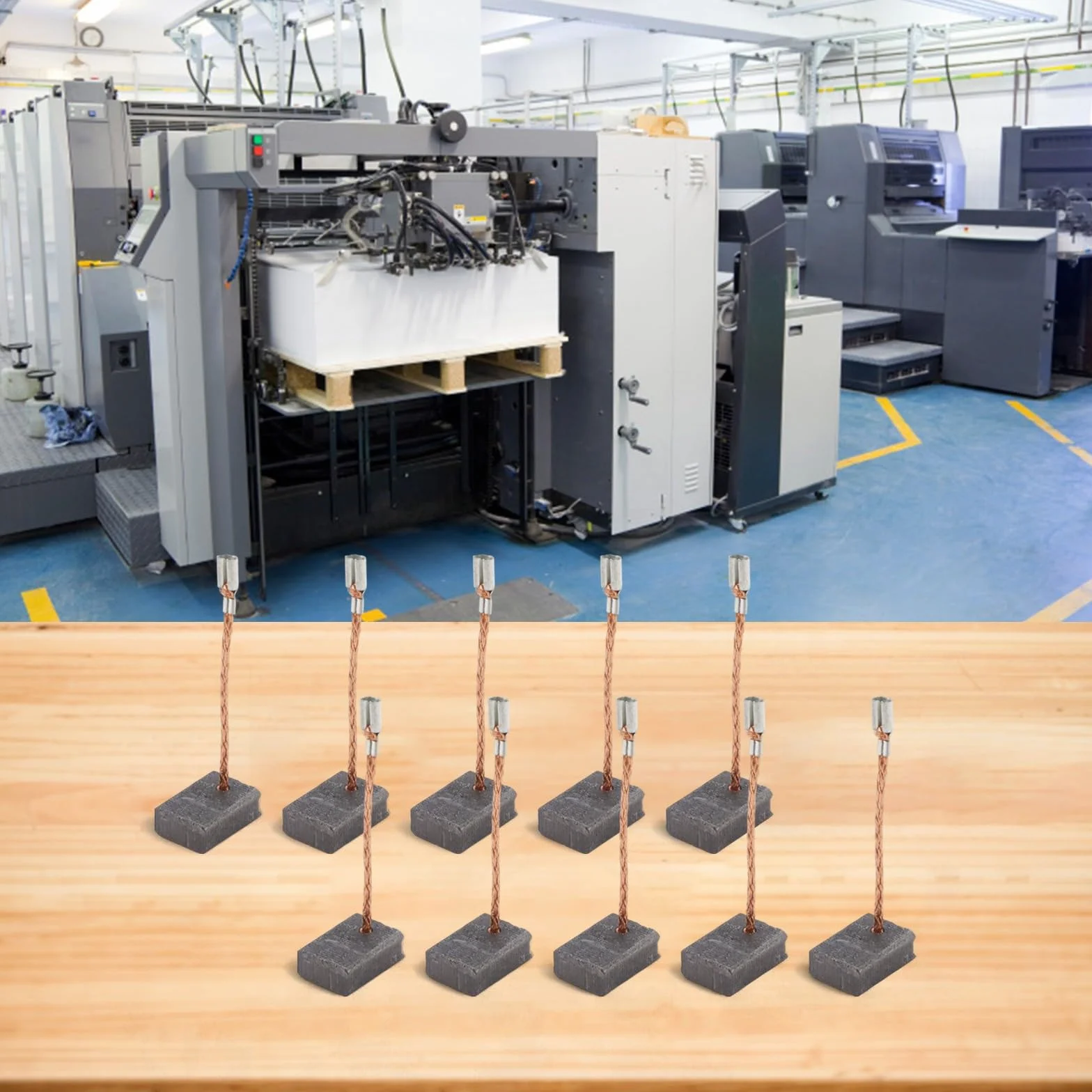 Spazzola di carbone, per Bosch GWS 13-125, GWS 17-125 CIE, parte 1607000V37, ricambio motore a bassa scintilla, 5,5 x 11 x 15 mm, confezione da 10