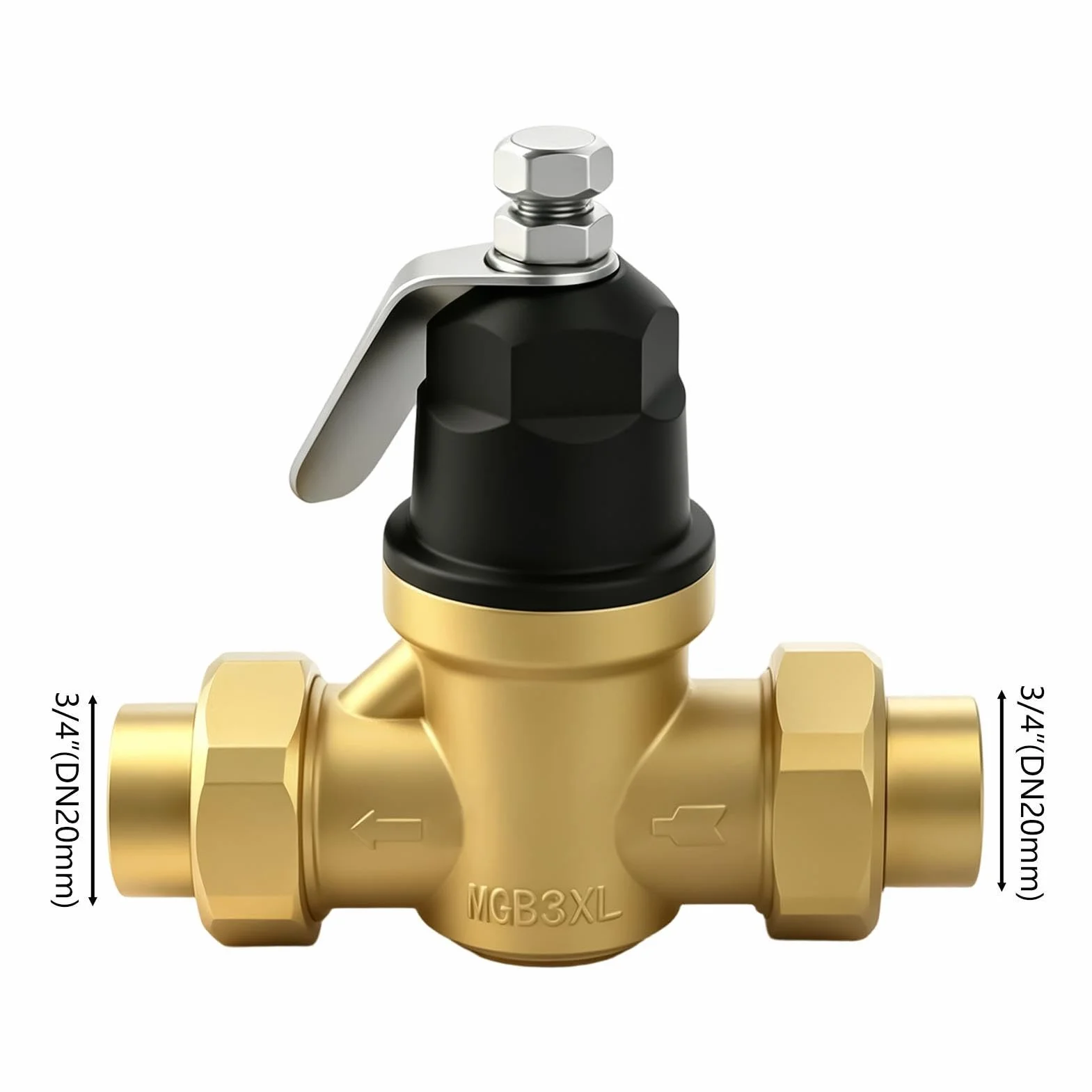 Regolatore di Pressione 'Acqua Valvola Idraulica Regolabile Ricambio Da 3/4 | Regolatore Di Pressione Acqua Regolabile Per Camper Irrigazione Casa Giardino Industria
