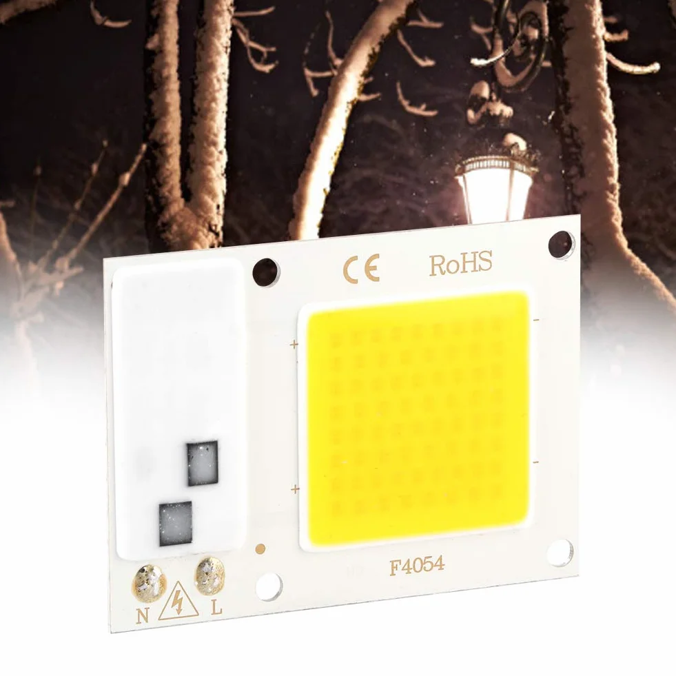 Fdit Chip LED COB 20W 220V Alta Potenza, Sorgente Luminosa Bianco Caldo per Illuminazione a Risparmio Energetico