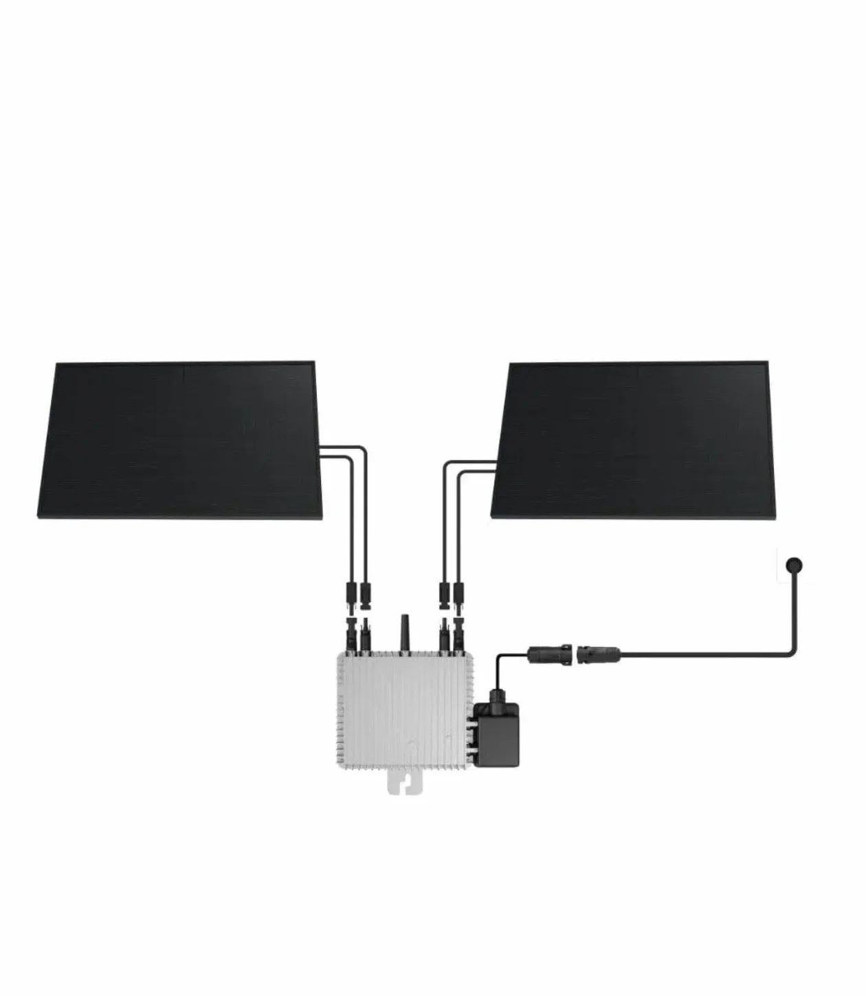 Kit Fotovoltaico per Balcone 820W, Inverter Micro 800W, Grigio Argento, WLAN