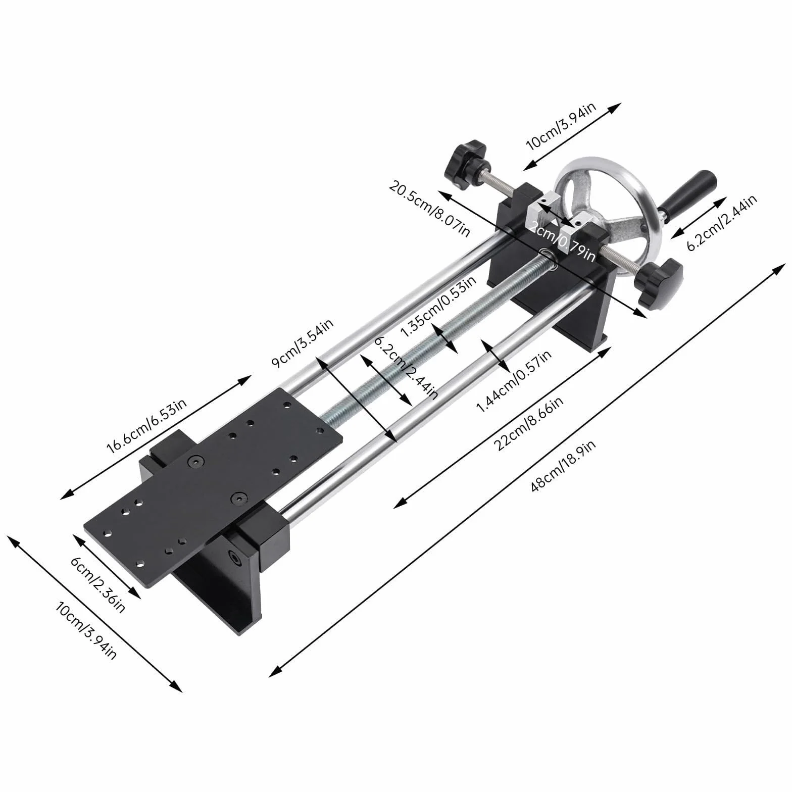 PUCHEN Supporto per dinamometro Supporto for misuratore di Forza, banco Prova Forza Push Pull, banco Prova Tensione, banco Prova Forza Manuale Calibro Push Pull for Prove di Compressione e Tensione