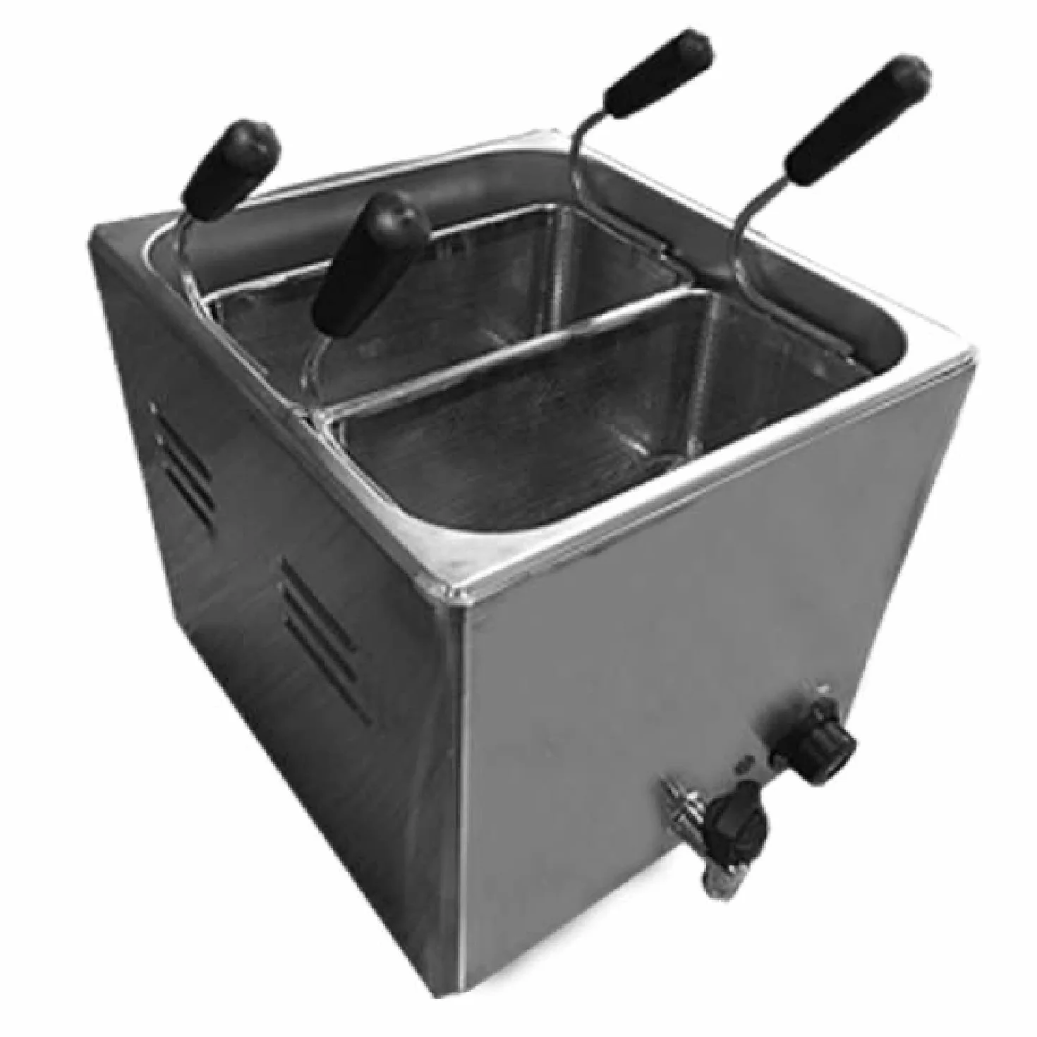 Ristoattrezzature Cuocipasta Elettrico - Da Banco - 2 cestelli