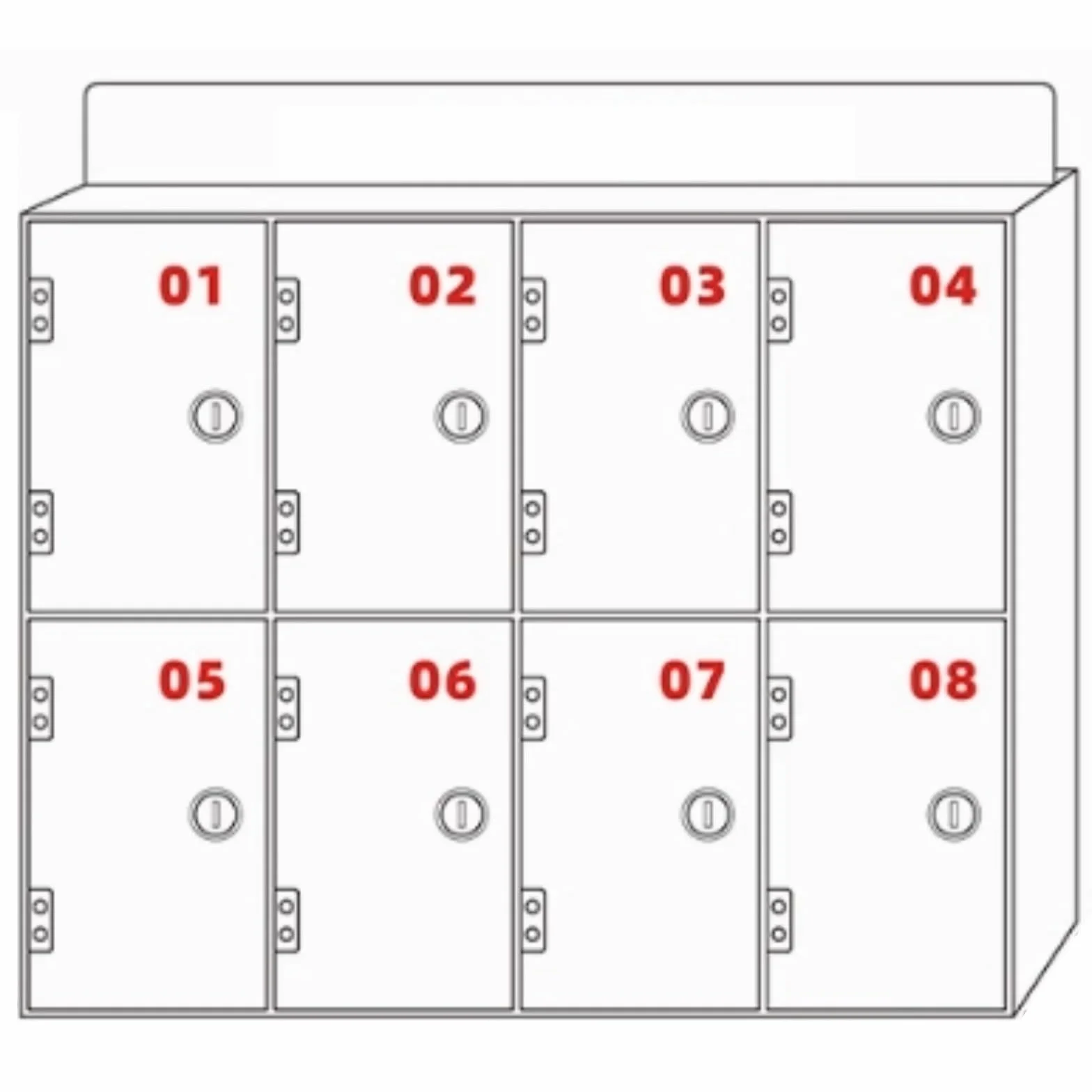 1/2/3/4/5/6/8/10/12/16/18/20 Scomparti In Acrilico Per Cellulari Armadietto Portaoggetti Per Cellulari Contenitore Portaoggetti Per Cellulari Armadietto Portaoggetti Per Cellulari(8)