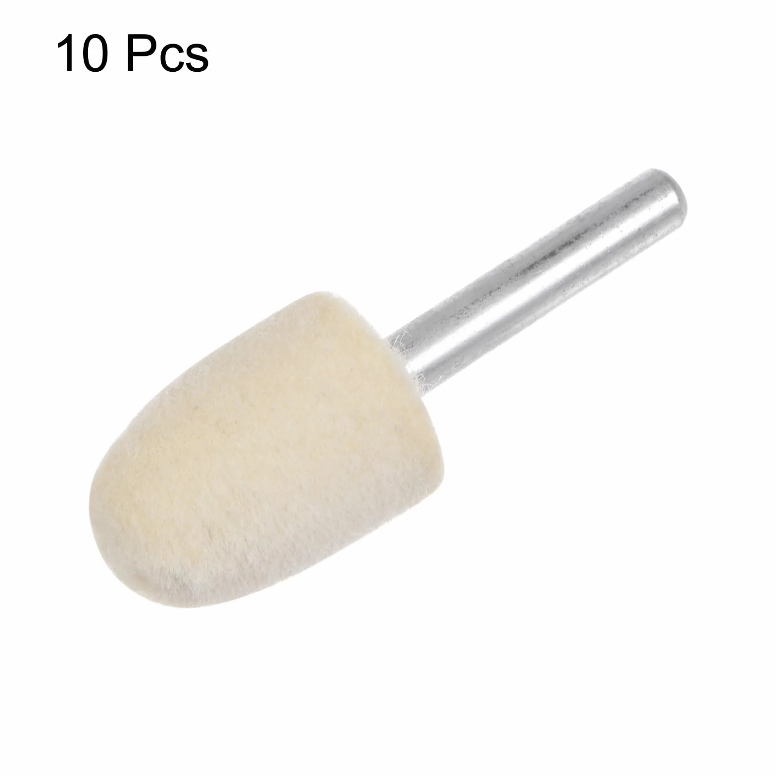 QUARKZMAN 10pz Punte Mandrino Montate Feltro Lana 20mm Testa 1/4 Pollici supporto Conico Lucidatura Punta Trapano Feltro Lucidatura Ruota per Strumento Rotante