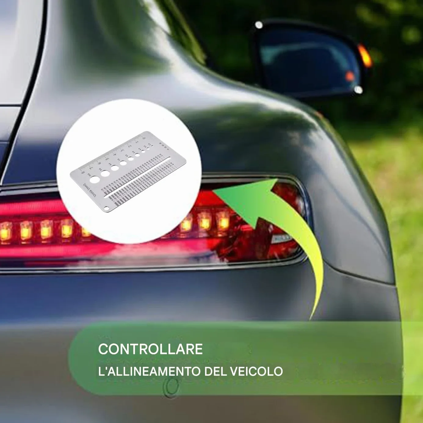 Scheda Misuratore Fessure | Righello per Intervalli Professionali,Strumento Portatile per Monitoraggio Fessure Murature in Calcestruzzo Domestico