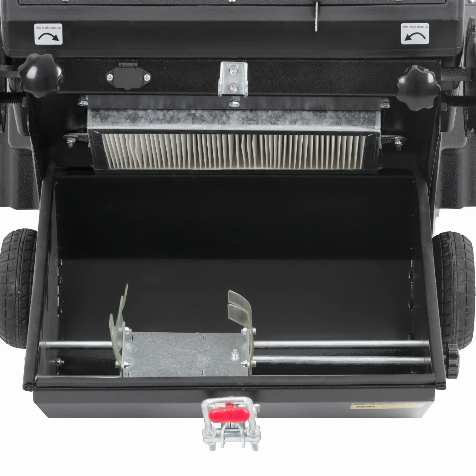 Spazzatrice aspirante - Funzionamento a batteria - 4.000 m²/h - 2 spazzole da 46 cm ciascuna Spazzatrice elettrica Spazzatrice con aspirazione Spazzatrice a batteria -