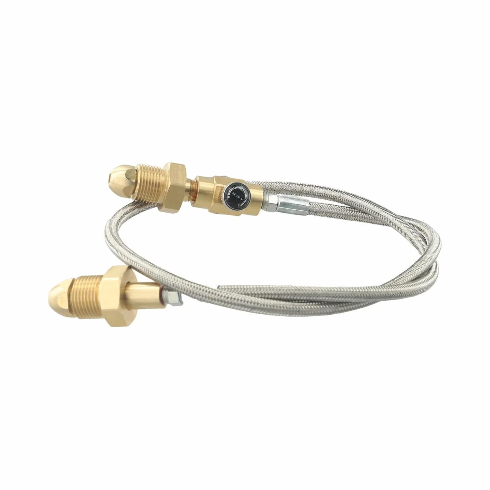 Argon - Tubo adattatore per cilindro, in acciaio inossidabile, compatibile BS341 No.3, filettatura destra G5/8" per un riempimento sicuro, tubo di trasferimento resistente da 90 cm