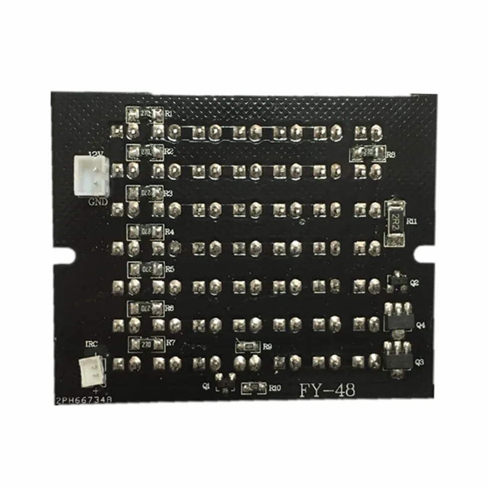 940nm infrarosso 48 LED Array bordo IR Illuminatore con IR Gamma fino a 30m Per tutti i tipi di moduli della macchina fotografica, potere DC 12V