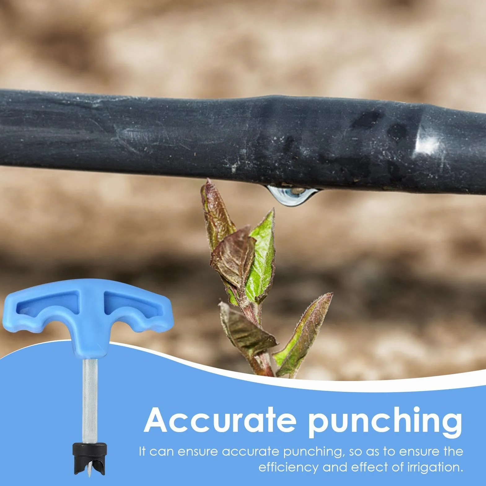 Strumento per perforare tubi per irrigazione a goccia, perforatore per tubi per irrigazione a goccia - Strumento per perforare tubo gocciolante - Strumento di perforazione per irrigazione, perforat