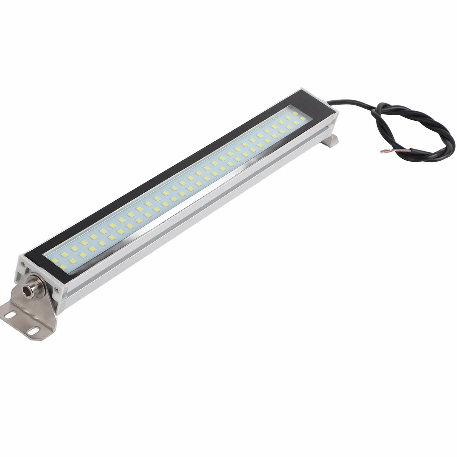 Luce di tubo industriale della macchina del LED, IP67 impermeabile a prova di esplosione 24V 36V 12W alta luminosità LED luce di lavoro con base metallica di rotazione a 360 °, Luce della macchina CNC