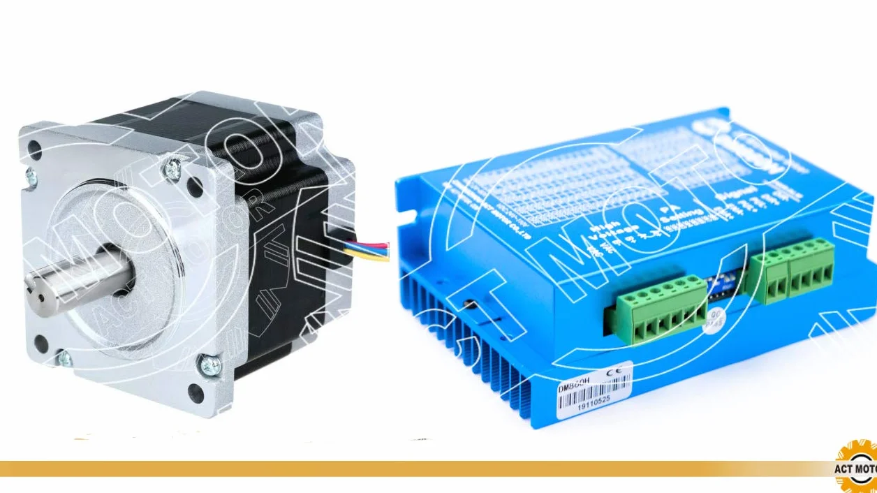 DE-SHIP FREE 1PC 34HS7440D12.7L34J5-25-2 Nema34 stepper motore Bipolar 78 mm 740 oz in (5.2 Nm) KeyweyShaft Φ12.7 mm 4.0A 1.8° + DM860H Blue CNC OEM ACT MOTOR GmbH