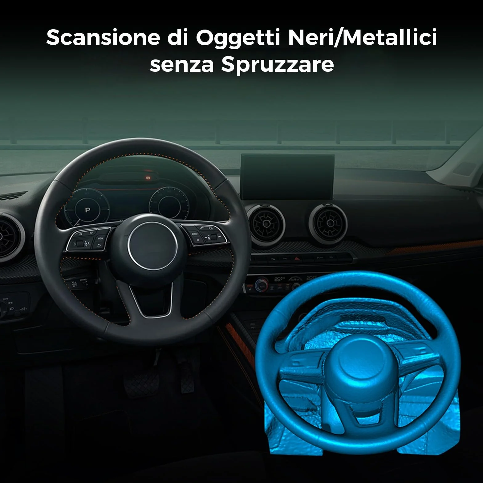 Creality CR-Scan Ferret SE - Scanner 3D per Stampa 3D, 0.1 mm Precisione Scanner da Tavolo con Tracciamento Anti-Shake, 24 Bit Full-color, 30 FPS (Velocità Scansione) per Windows macOS
