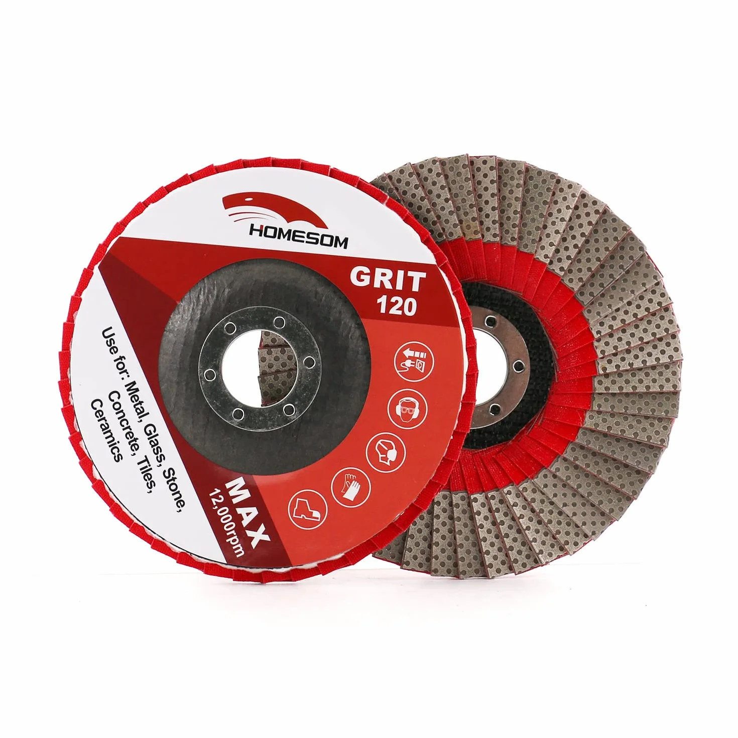 5 Pollice 1pc 120 Grinding Wheels Flap Levigatura Disco Abrasivo per Smerigliatrice Angolare Diamante Levigatura Pad