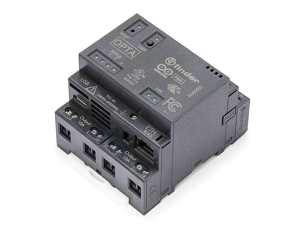 Arduino Opta WiFi [AFX00002] - Controller IoT industriale con connettività Wi-Fi, I/O digitale, ingressi analogici e supporto Modbus per sistemi di automazione e controllo