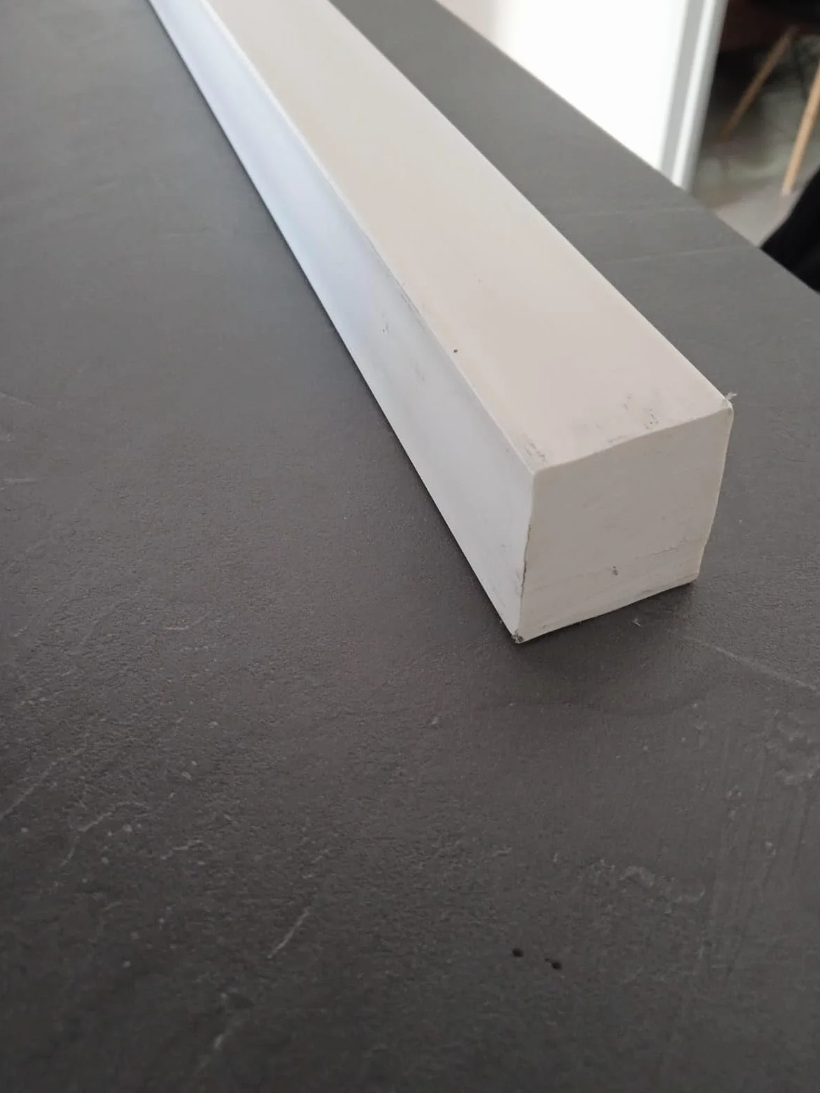 Barra PVC Quadrata Bianca 20x20x1000 mm