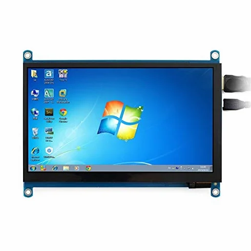 Arduino Strumenti di Progettazione Elettronica e Forniture CTJ Waveshare 7 Pollici HDMI LCD (H) IPS 1024x600 dello Schermo di Tocco Capacitivo, Supporta Multi Mini-PC Multi Sistemi