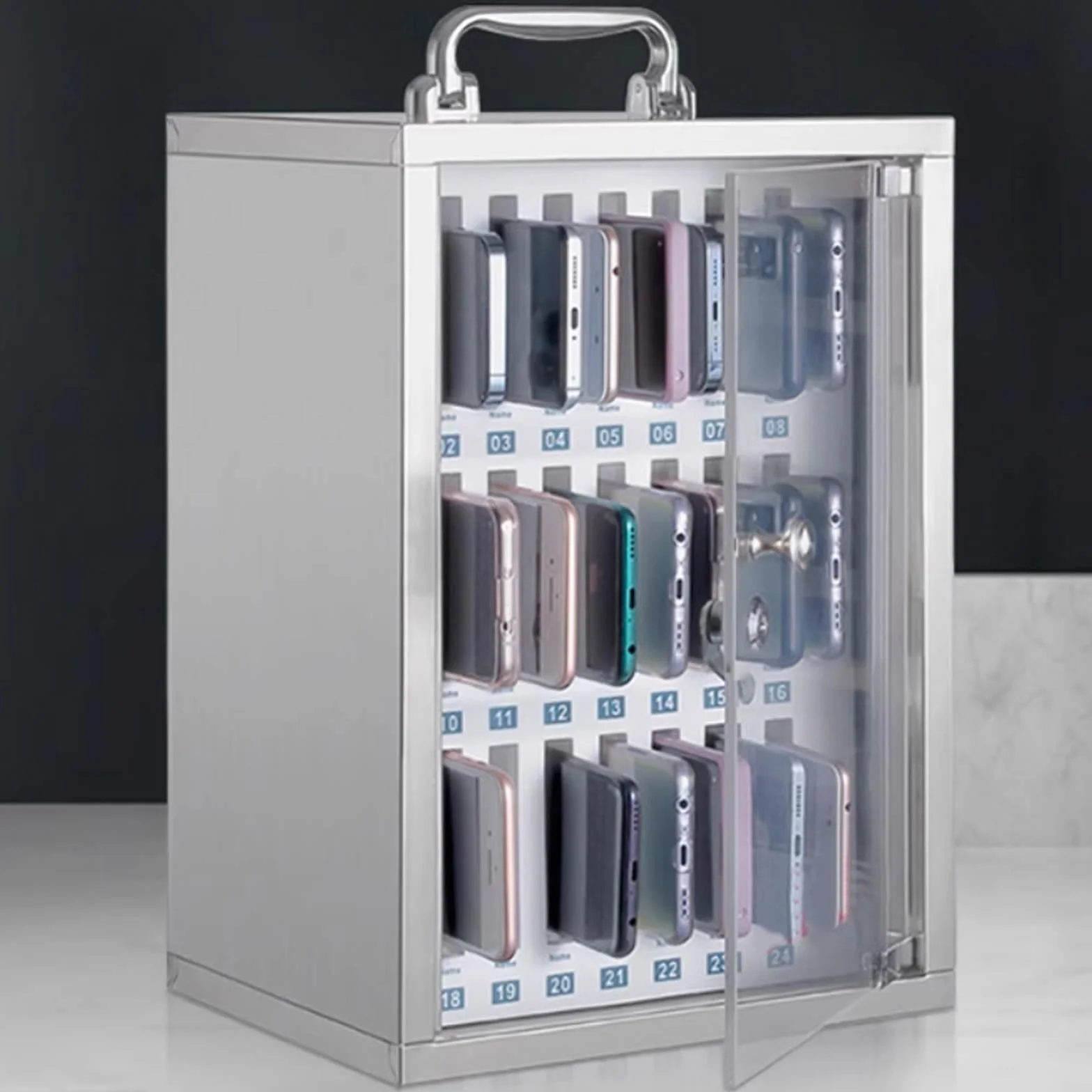 Mobiletto Per Cellulare In Acciaio Inossidabile Mobiletto Per Cellulare Scolastico Organizer Per Cellulare Aziendale Armadietto Per Cellulare