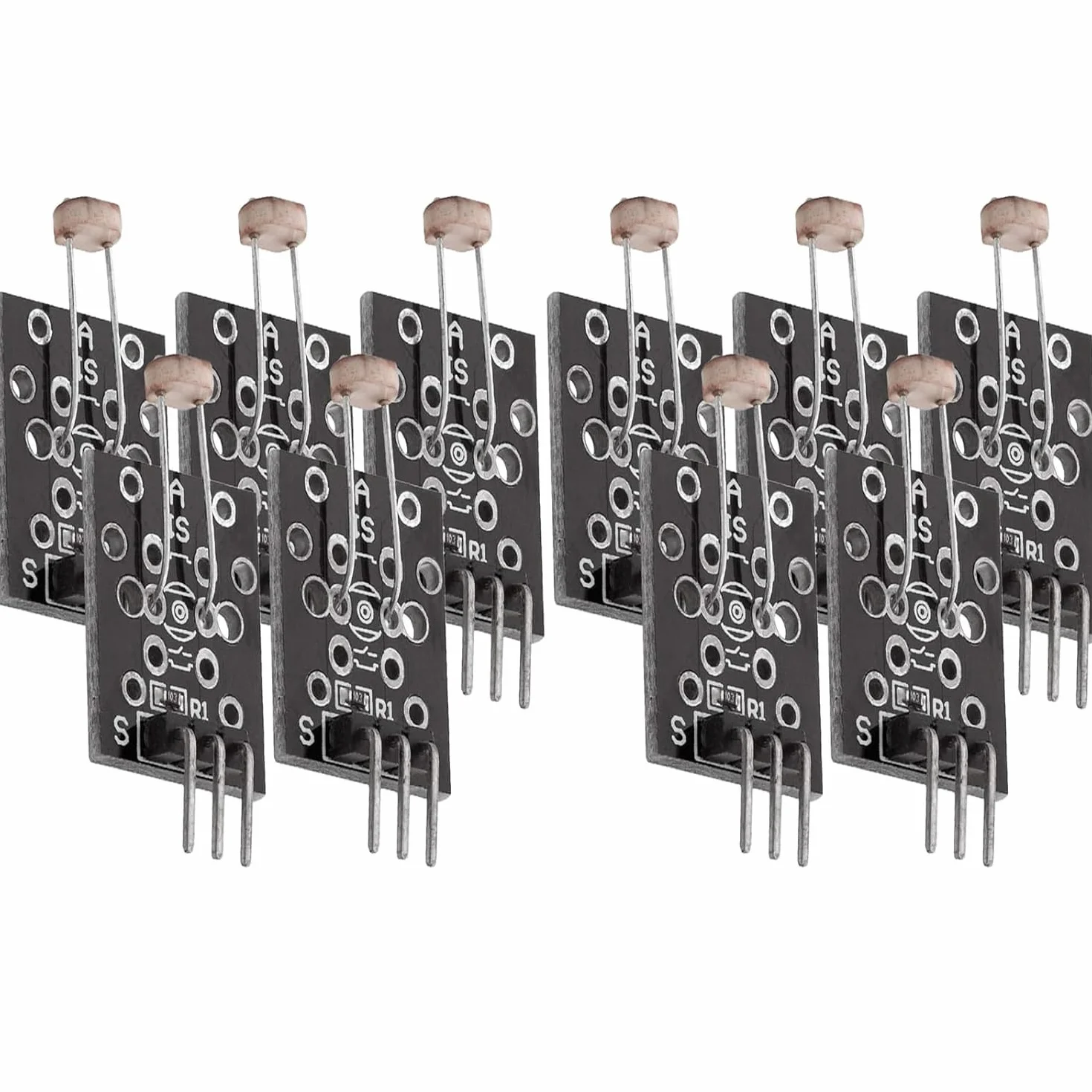10 moduli KY-018 LDR con sensore di luce con uscita con resistenza fotografica, sensore di luminosità