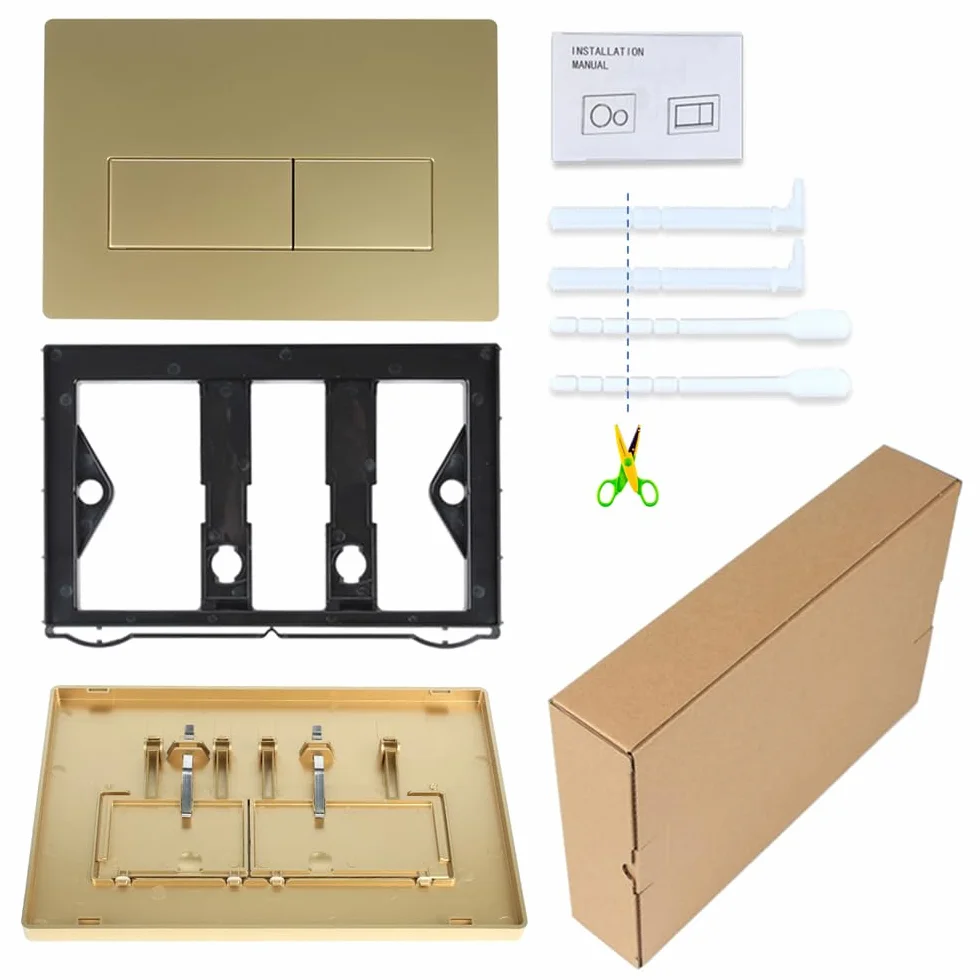 Piastra per WC Geberit Sigma UP300 UP320 doppio risciacquo oro