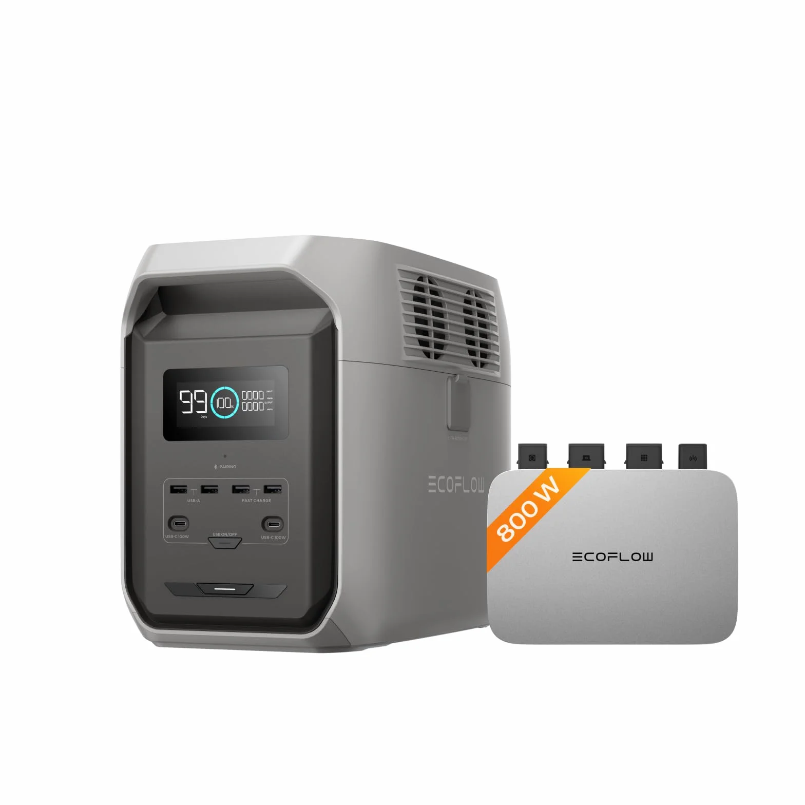 ECOFLOW PowerStream Mikroinwerter Grid Tie DELTA 3 1500 1,5 kWh Balkonkraftwerk Wi-Fi App