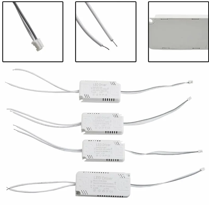 1 x Driver a LED, 300 mA su scheda, 60–80 W, alimentatore a LED, illuminazione per luce LED del conducente